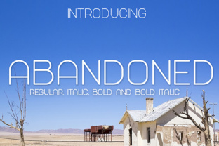 Abandoned: A Clean Thin Sans Serif Font for Modern Branding