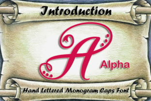 Alpha Monogram: A Script Handwritten Font for Elegant Branding