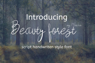 Beauty Forest: A Script Handwritten Font for Digital Branding and Web Design