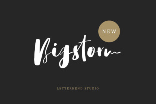 Bigstorm Script: A Handmade Script Font for Authentic Craft Branding
