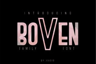 Boven: A Modern Sans Serif Font for Confident Digital Branding