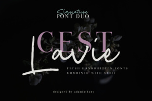 Cest Lavie Duo: A Handwritten Serif Font for Joyful, Human Campaigns