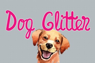 Dog Glitter Script Handwritten Font for Playful, Heartfelt Designs