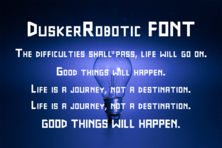 DuskerRobotic: A Techno Style Font for Bold Brand Identity