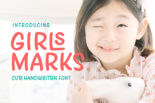 Girls Marks Font: A Cute Handwritten Typeface for Warm Branding