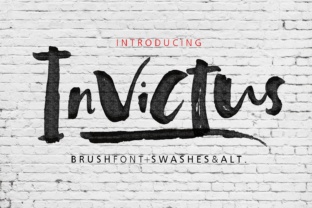 Invictus: A Hand-Painted Brush Font for Digital Branding