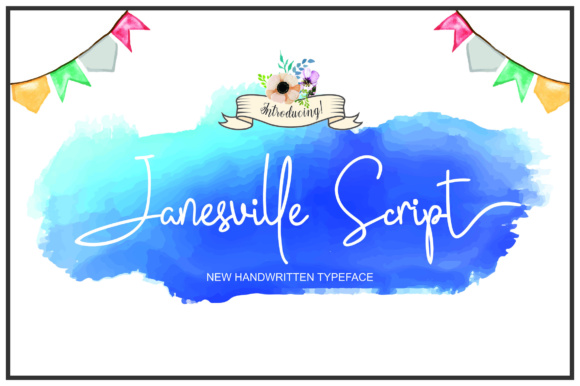 Janesville Script: A Handwritten Font for Elegant Craft Projects