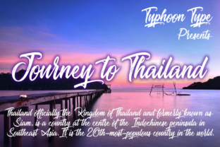 Journey to Thailand: A Refined Script Handwritten Font