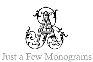 Just a Few Monograms: A Decorative Font That Cuts Through the Feed