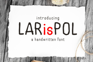 Larispol: A Handwritten Condensed Font for Small Business Branding