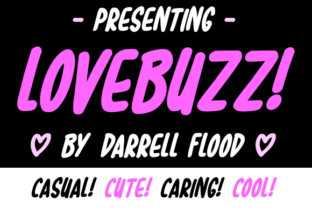 Lovebuzz Font: Casual Hand-Drawn Typography for Lighthearted Campaigns