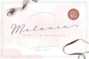 Melania Script Font for Handmade & Wedding Branding