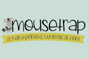 Mousetrap Font: A Whimsical Script Handwritten Typeface for Makers