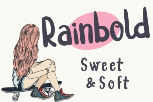 Rainbold Font: A Bold, Rounded Script Handwritten Typeface for Brand Warmth