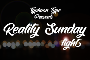 Reality Sunday Light: A Script Handwritten Font for Warm, Engaging Headlines
