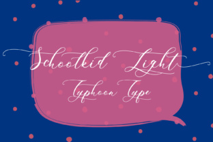 Schoolkid Light: Ornate Script Font for Elegant Campaign Titles