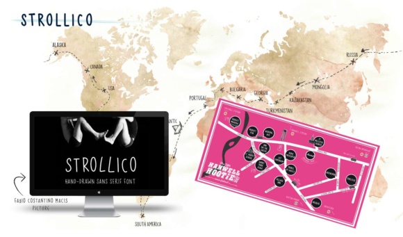 Strollico: A Handwritten Font for Creative Crafters and Product Designers