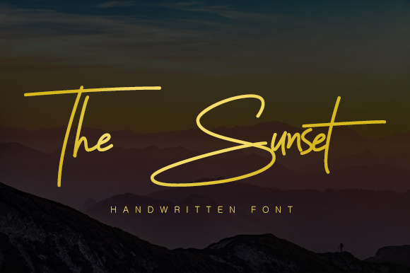 The Sunset Font for Small Business Branding