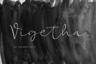 Vigetha: A Script Font for Creative Crafters and Printables