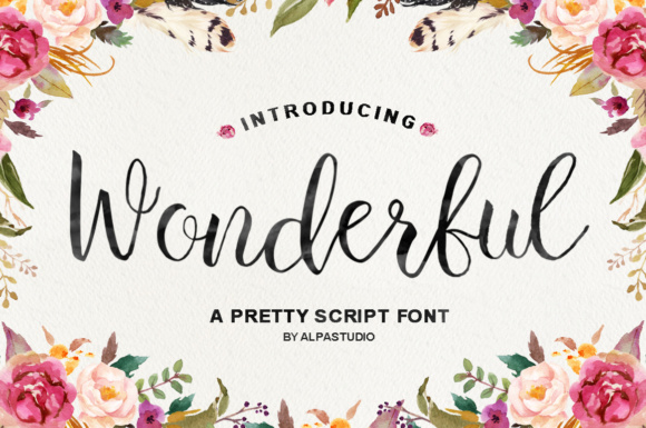 Wonderful Script for Editorial Design and Creative Branding